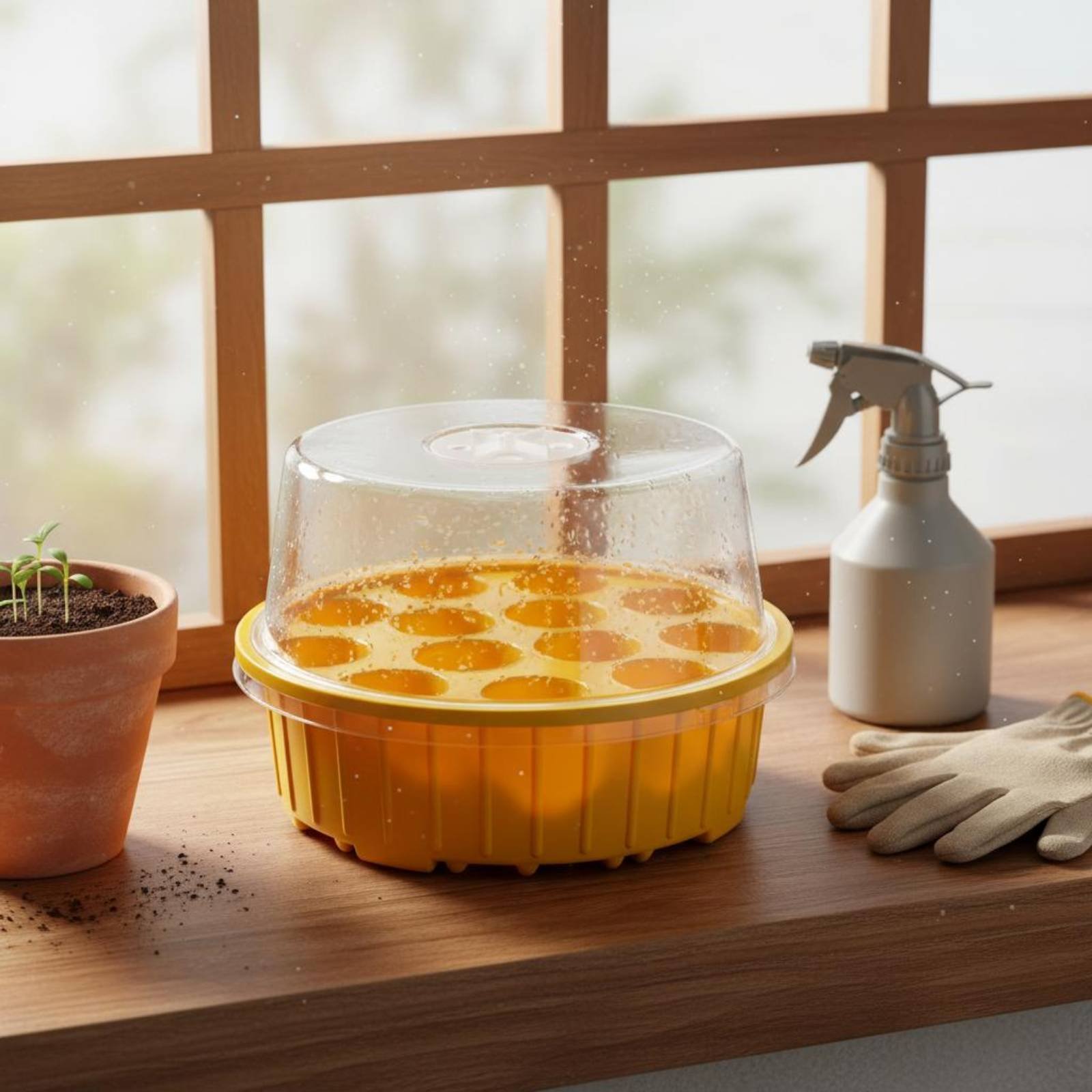 Propagation Tray Dome - 3 Parça 13 Delikli Tohum Tepsisi