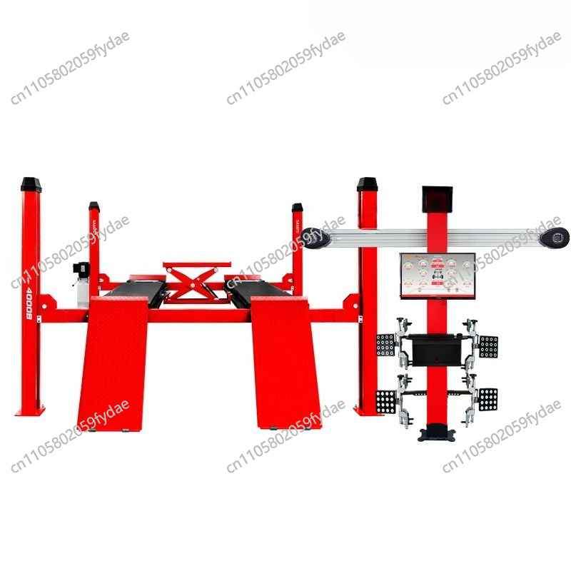 Gardening Tools Repair Shop - Dört sütunlu araç kaldırma lifti Araç