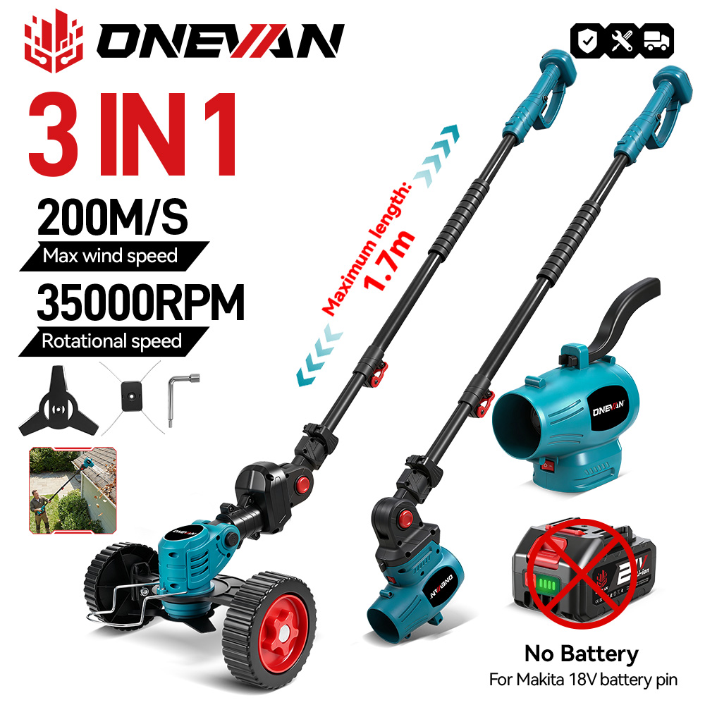 Gardening Tools Battery Powered - ONEVAN 3IN1 2500W Elektrikli Çim Biçme