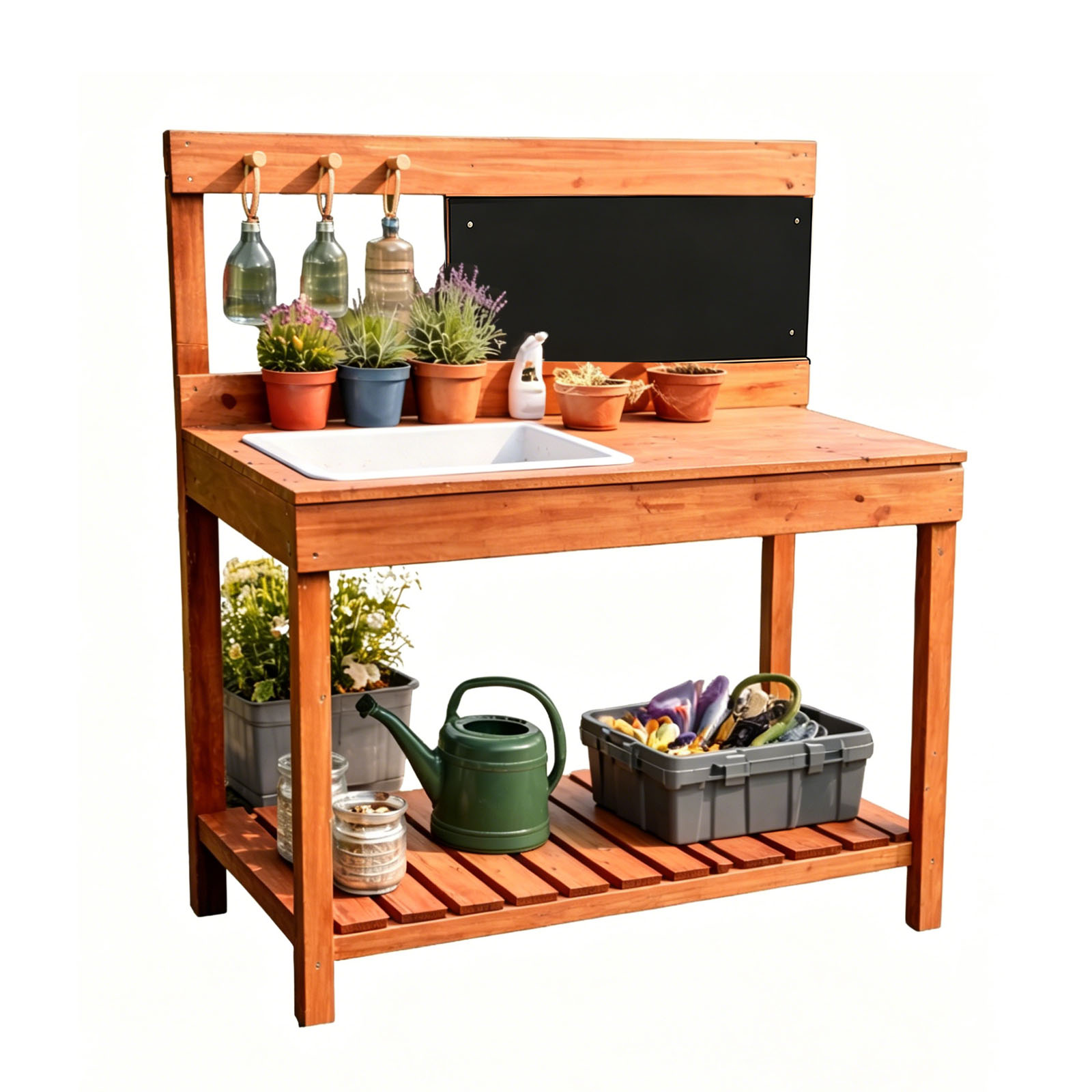 Gardening Tools For Kids - Ahşap Saksı Masaları Çocuklar İçin Açık