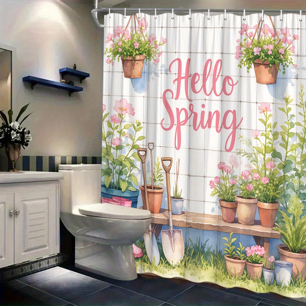 Gardening Tools Pink - Suluboya Merhaba Bahar Bahçe Aletleri Pembe