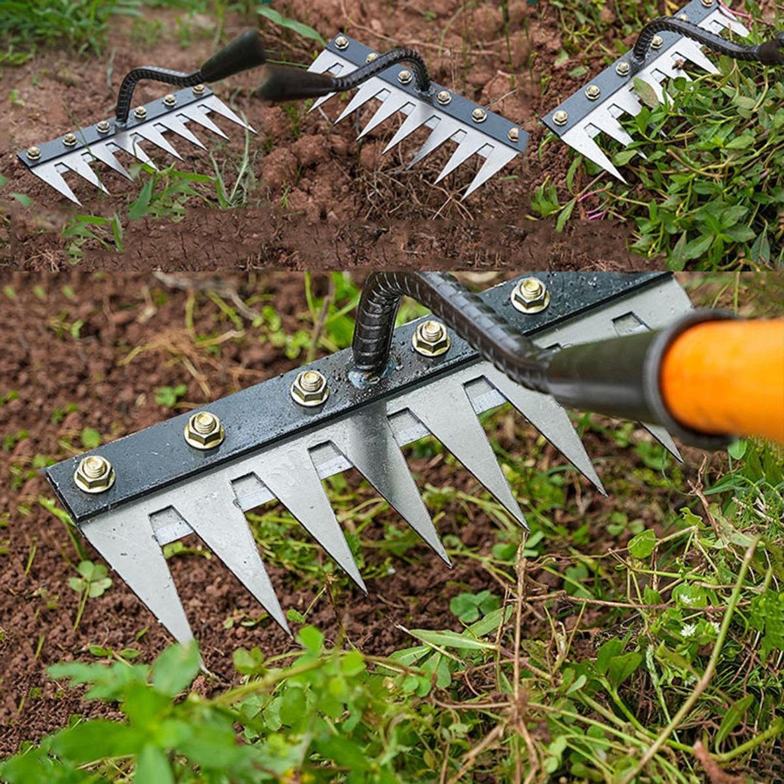 Grass Seed Spreader - 5/6/7/8 Diş Bahçe Weeder Aracı Emek
