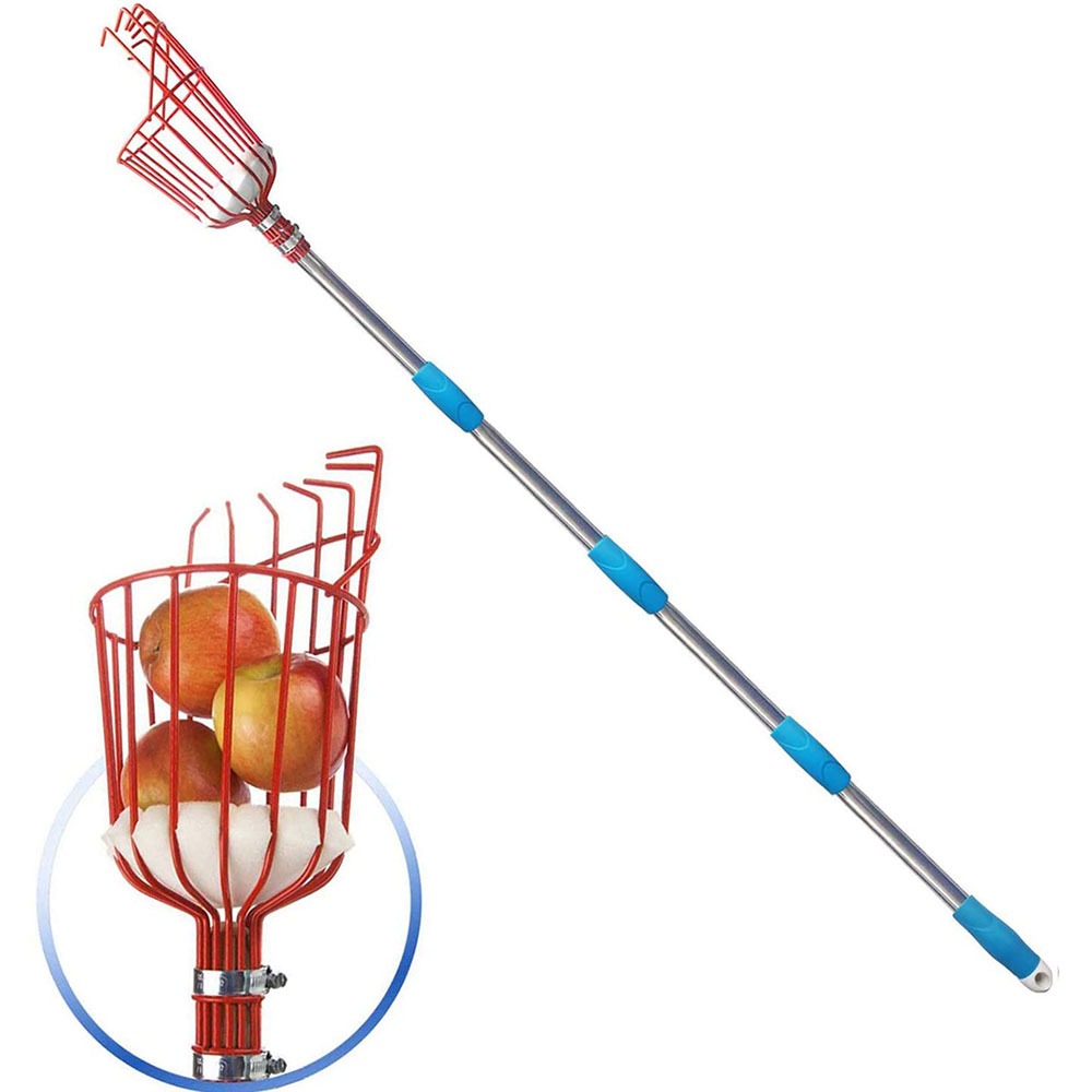 Gardening Tools Organizer - 260cm Meyve Toplayıcı, Ayarlanabilir Derinlikli Sepet,