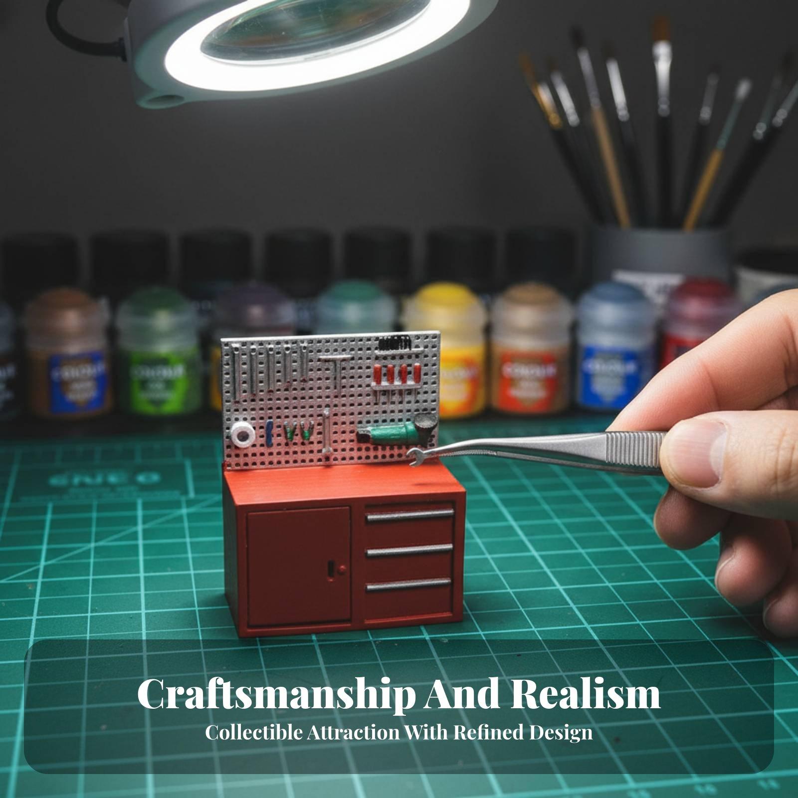 1/64 Ölçekli Garaj Modeli Tami - Gardening Tools Repair Shop incelemesi ve fiyatı