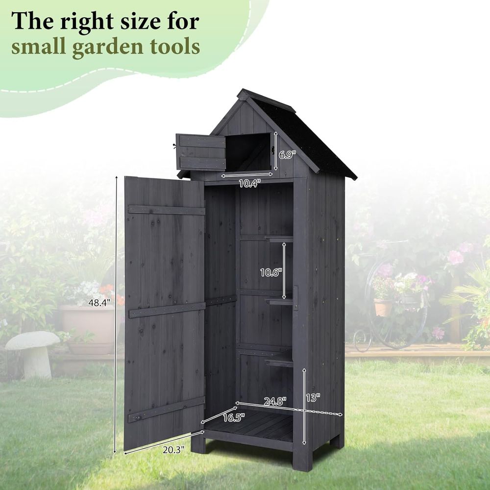 Dış Mekan Ahşap Depolama Kulüb - Gardening Tools Organizer incelemesi ve fiyatı