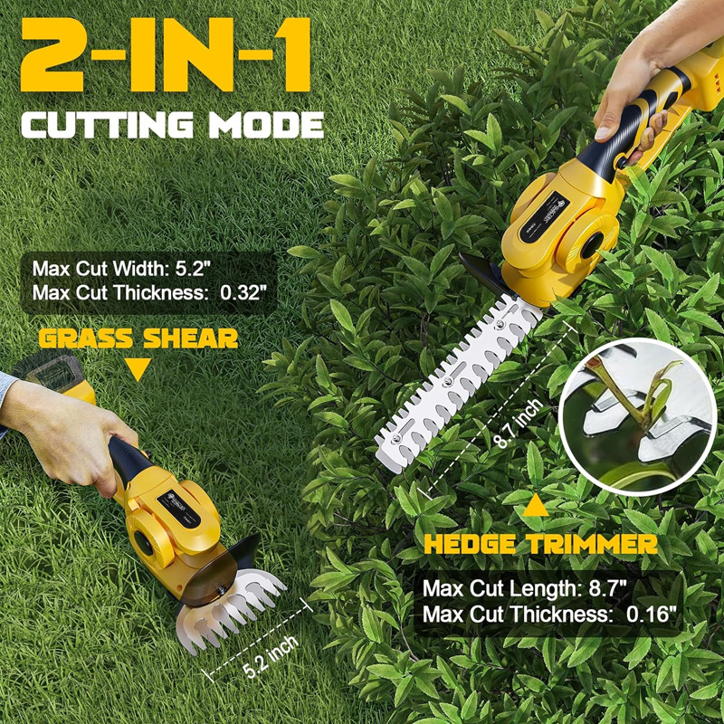 2IN1 fırçasız elektrikli çit d - Gardening Tools Battery Powered incelemesi ve fiyatı