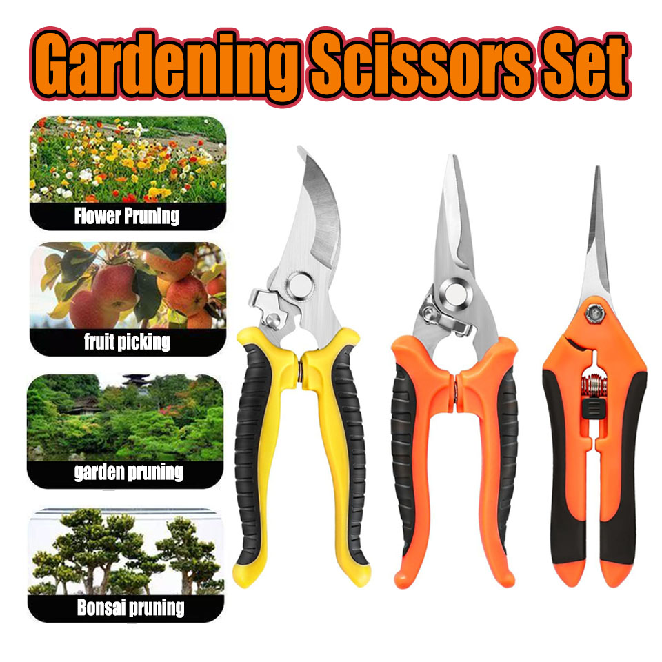 3PCS Bahçe Makası Seti Ergonom - Gardening Tools Pink incelemesi ve fiyatı