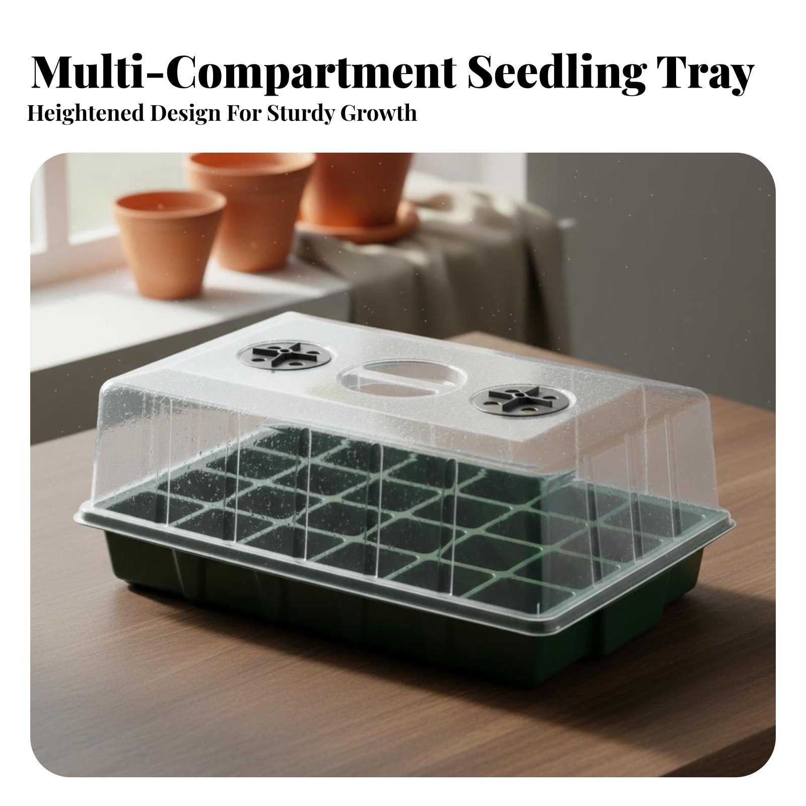 24 Bölmeli Fidanlık Tepsisi Şe - Propagation Tray Dome incelemesi ve fiyatı
