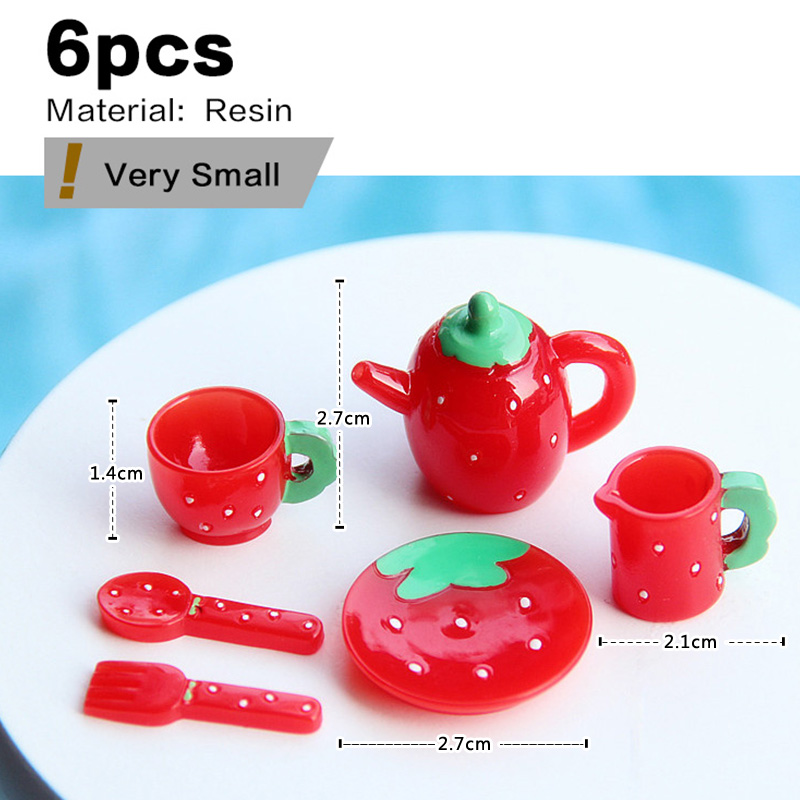 Pembe çay seti minyatür heykel - Gardening Tools Pink incelemesi ve fiyatı