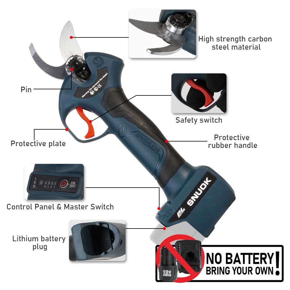 SNUOK 12V fırçasız elektrikli  - Gardening Tools Battery Powered incelemesi ve fiyatı