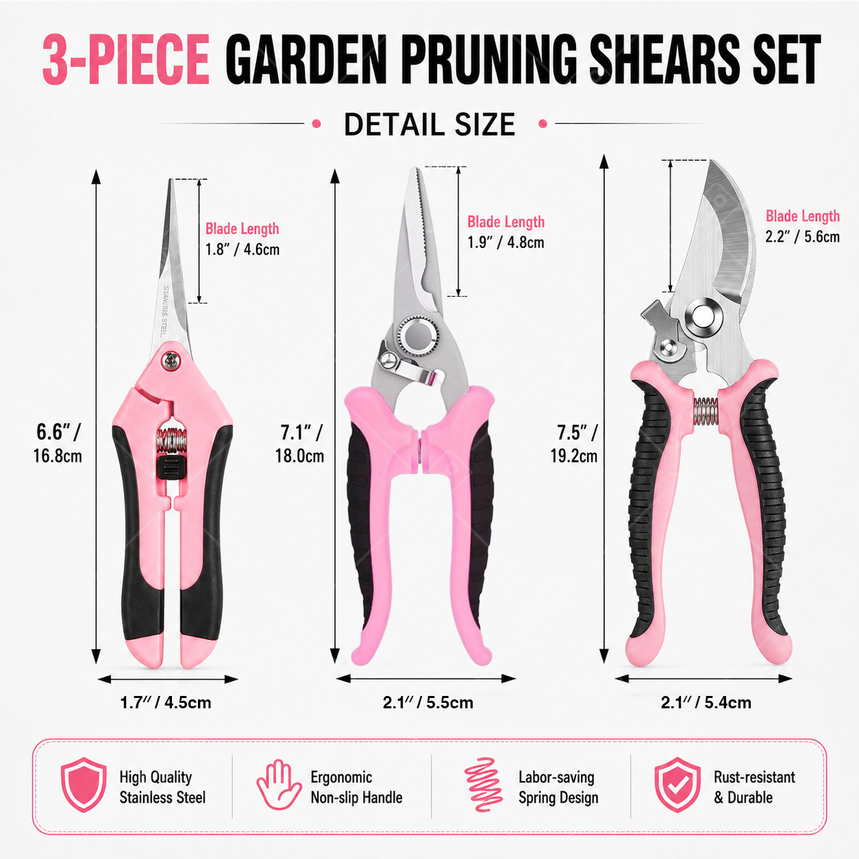 Bahçe Meyve Toplama Makası Bud - Gardening Tools Pink incelemesi ve fiyatı