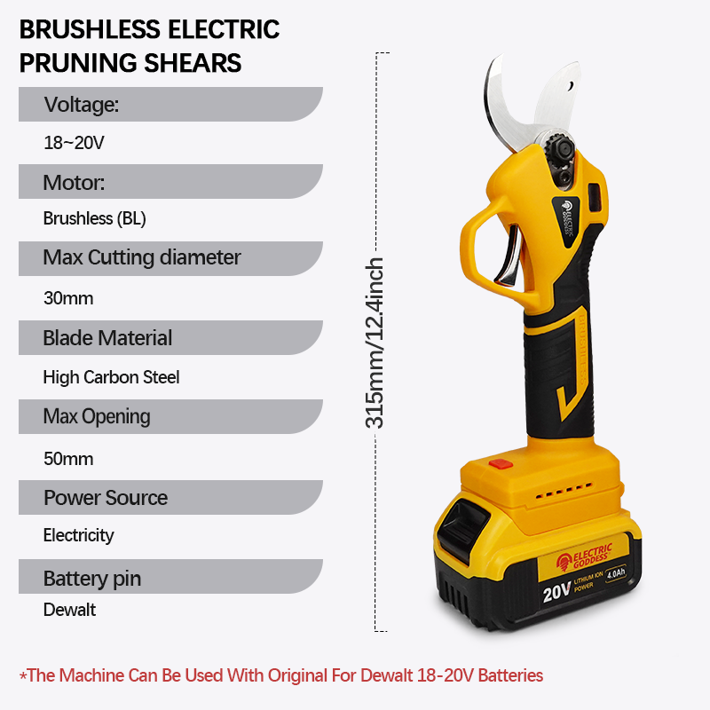 Elektrikli Makas 50mm Maksimum - Gardening Tools Battery Powered incelemesi ve fiyatı